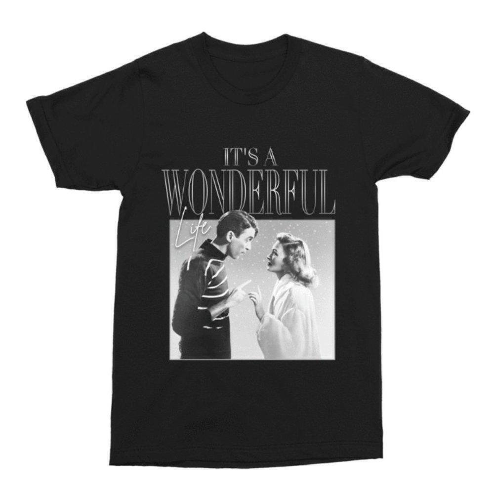 Its A Wonderful Life Classic Holiday Movie Nostalgia Graphic T Shirt